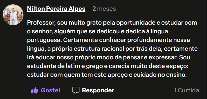 Mensagem do canal do Professor Jorge Miguel — 21