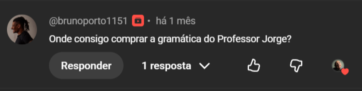 Mensagem do canal do Professor Jorge Miguel — 3